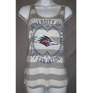 Creative Apparel Grey & White Striped UTSA Tank To
